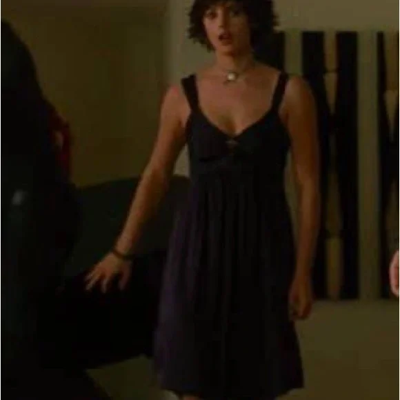 ASO Alice Cullen Twilight New Moon Rebecca Taylor Navy/Purple Dress size 2 - Picture 3 of 8